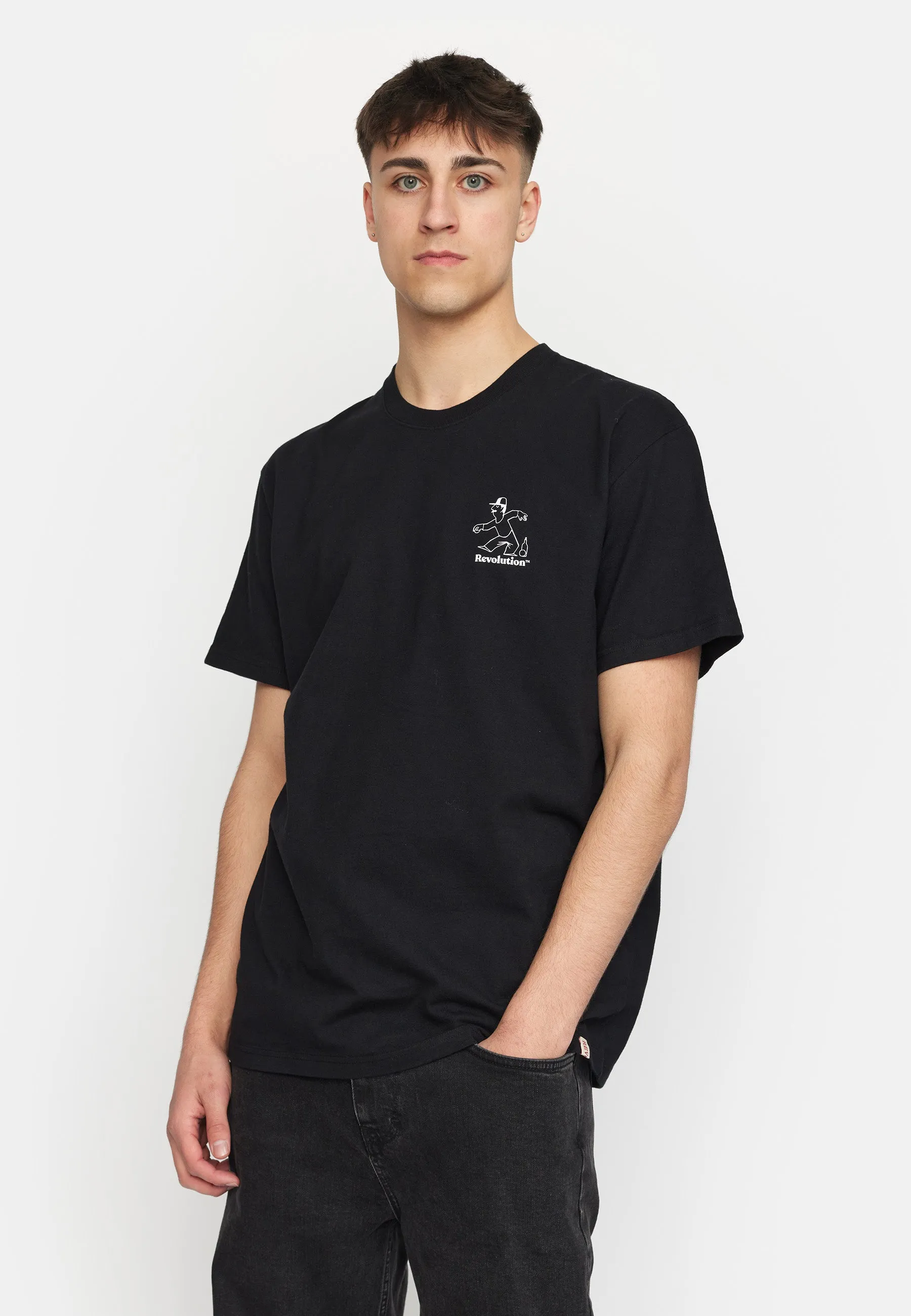 Printed T-shirt / 1387 PET - Black sold by Revolution product image thumbnail 4