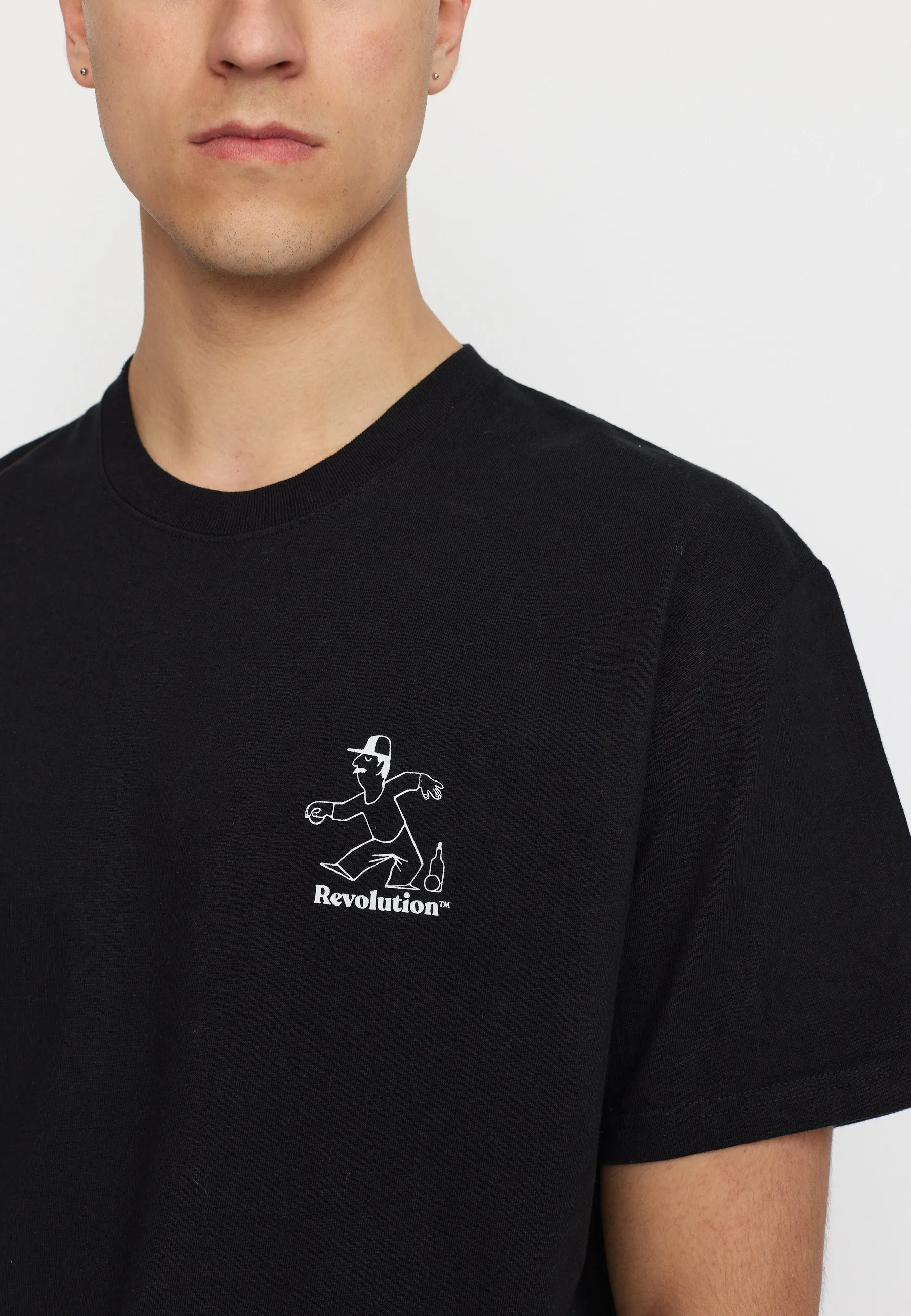 Printed T-shirt / 1387 PET - Black sold by Revolution