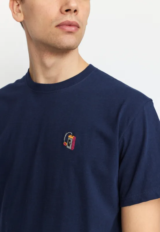 Application T-Shirt / 1385 WAL - Navy-melange sold by Revolution