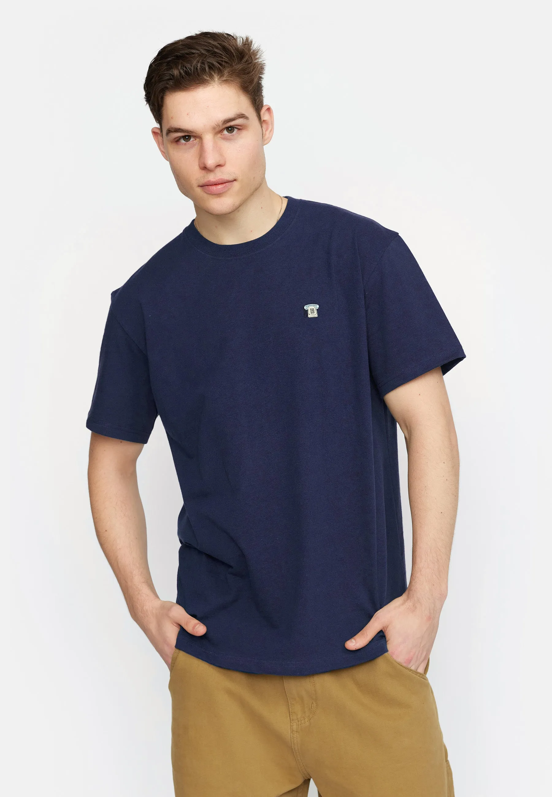 Application T-Shirt / 1385 PHO - Navy-melange sold by Revolution