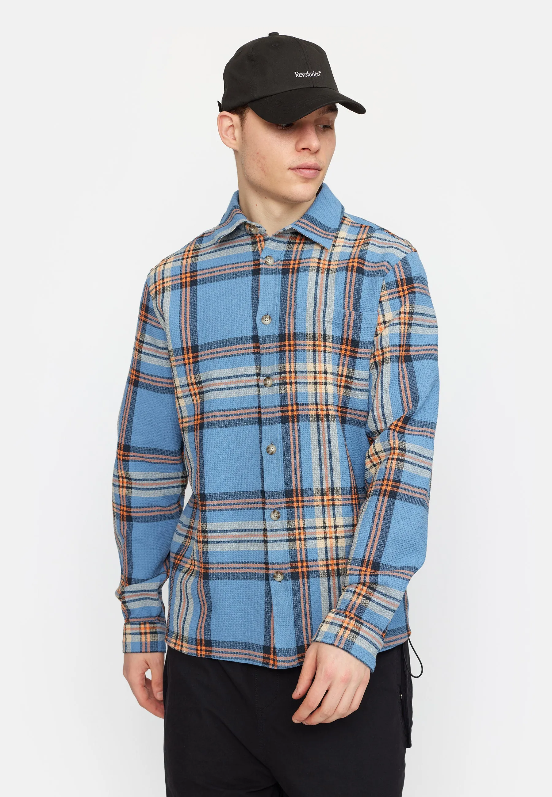 Loose Shirt / 3160 - Blue sold by Revolution product image thumbnail 3