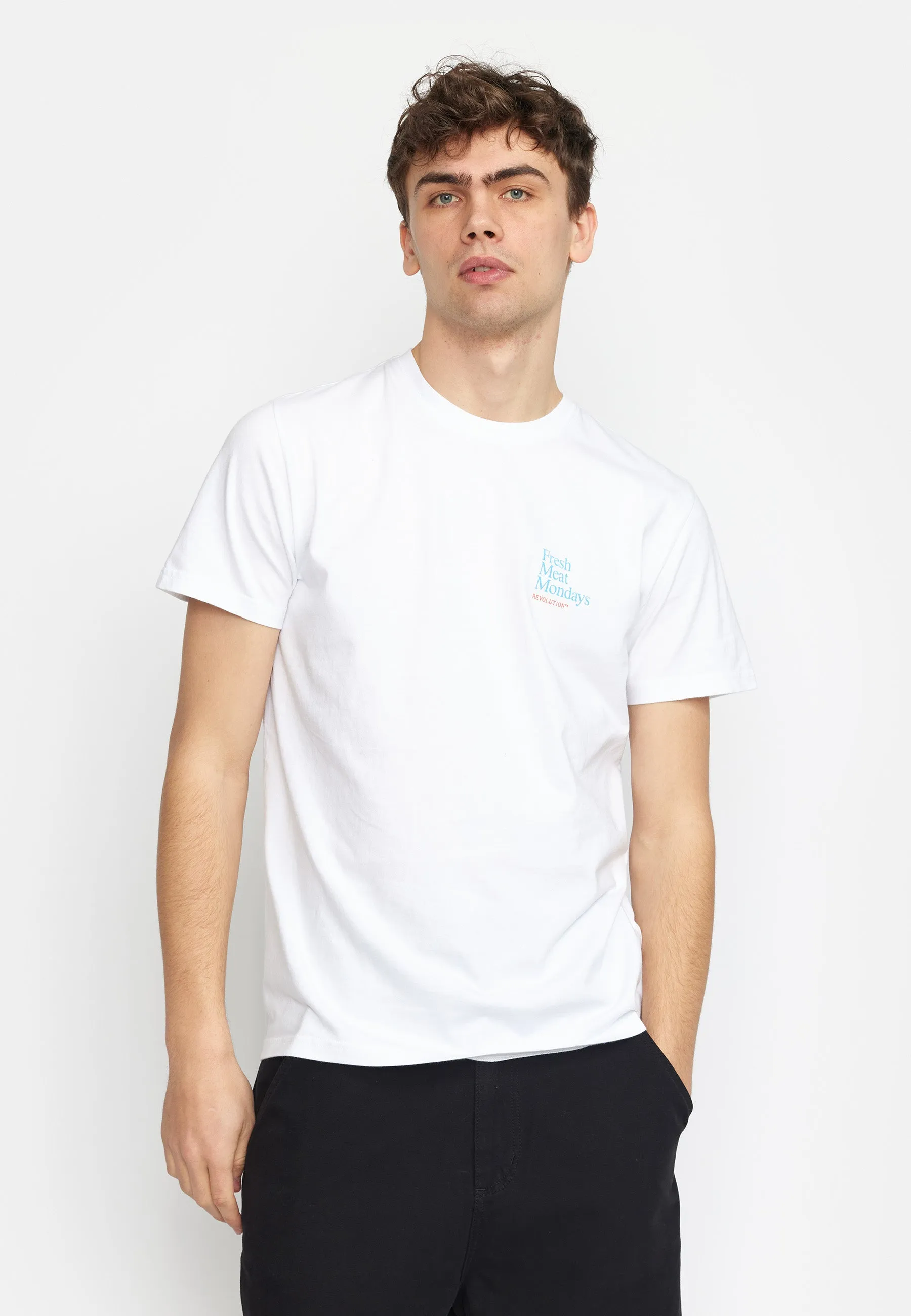 Printed T-shirt / 1388 HOT - White sold by Revolution product image thumbnail 4