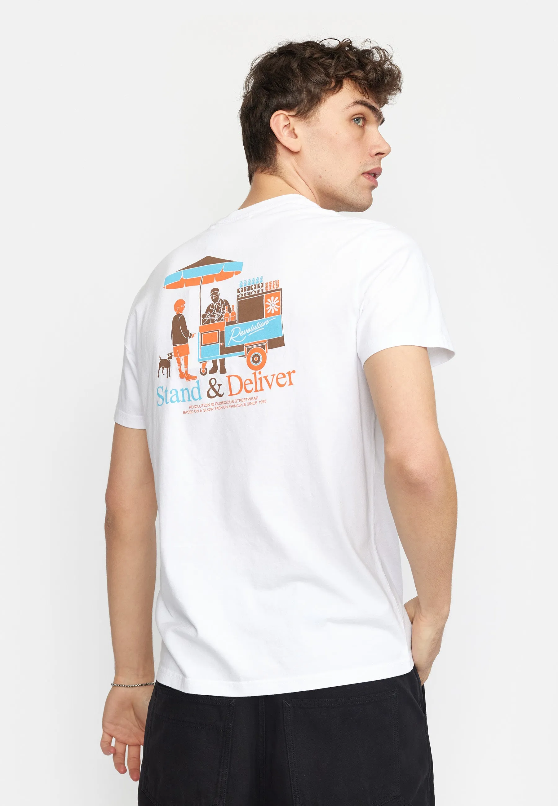 Printed T-shirt / 1388 HOT - White sold by Revolution product image thumbnail 5