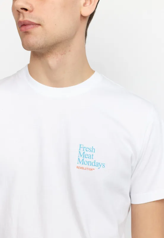 Printed T-shirt / 1388 HOT - White sold by Revolution