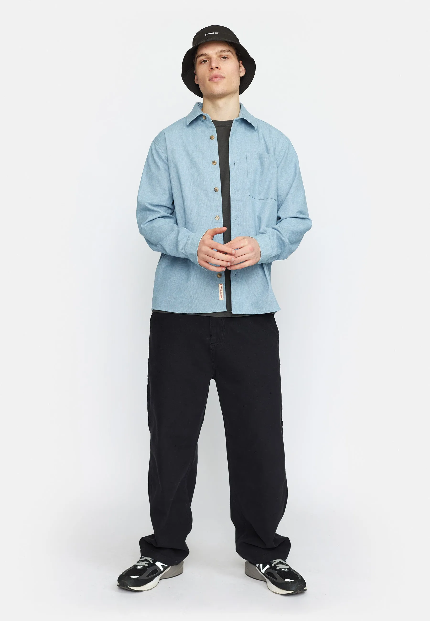 Loose Shirt / 3115 - Lightblue sold by Revolution product image thumbnail 2