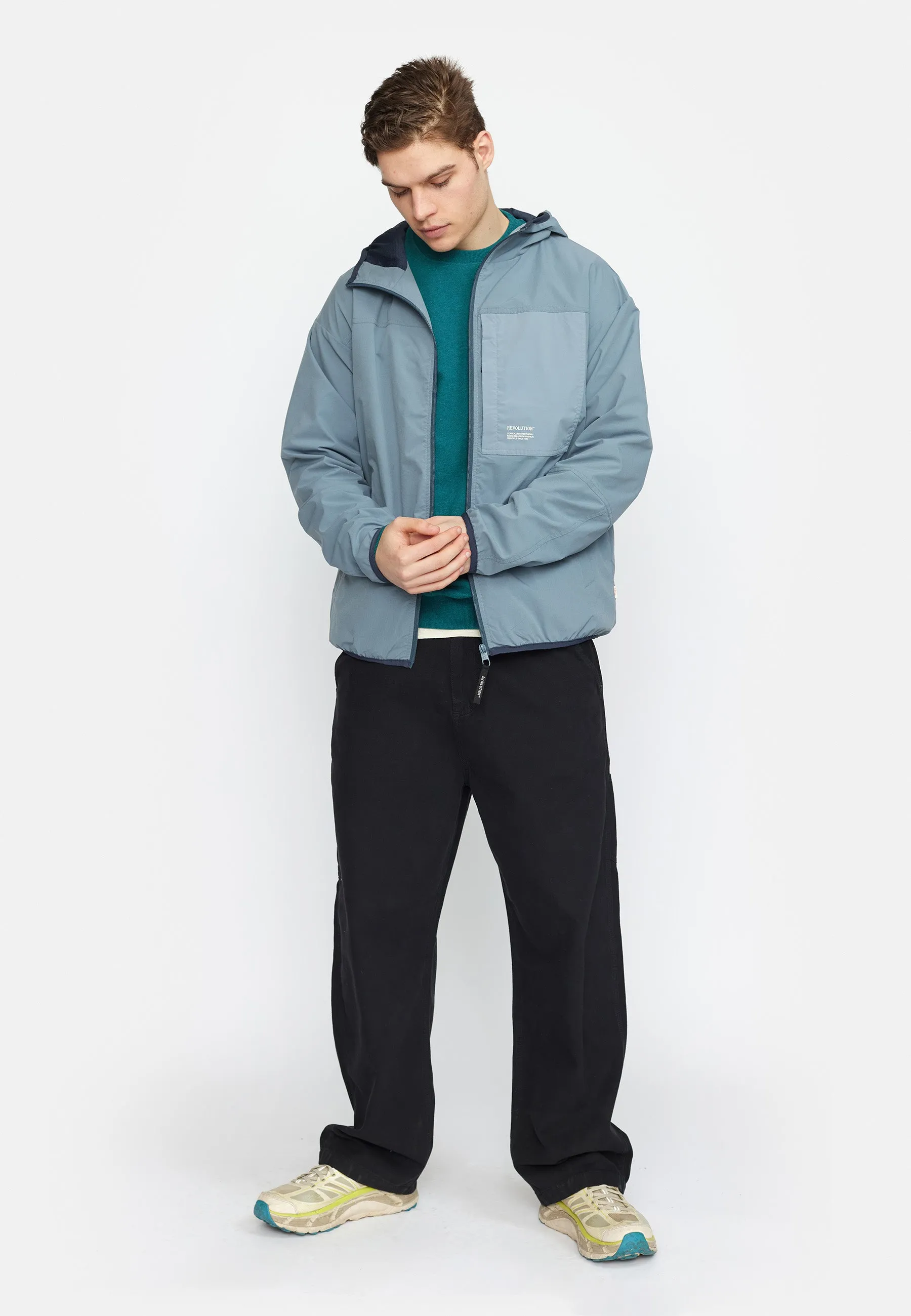 Hooded Track Jacket / 7838 - Blue sold by Revolution product image thumbnail 3
