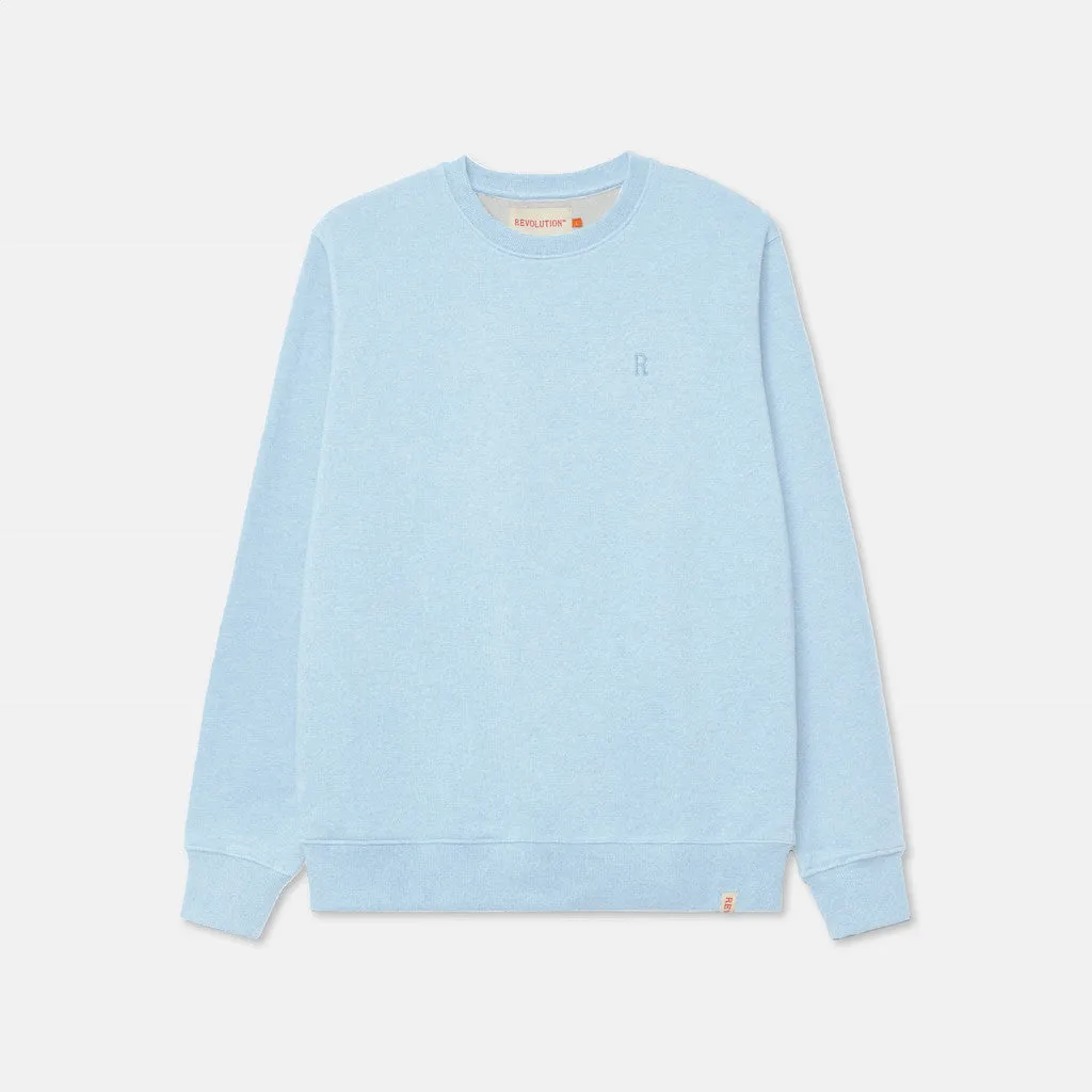 Regular Crewneck / 2062 REV - Lightblue-melange sold by Revolution