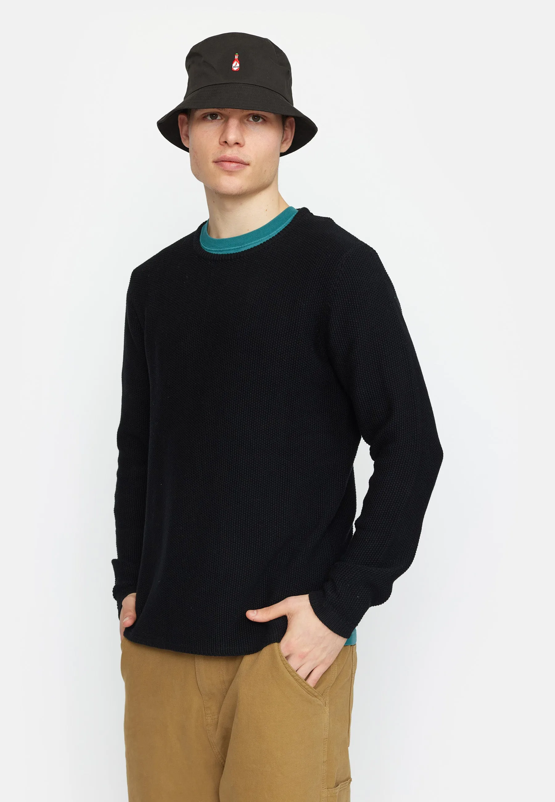 Knit Sweater / 6007 - Black sold by Revolution product image thumbnail 2