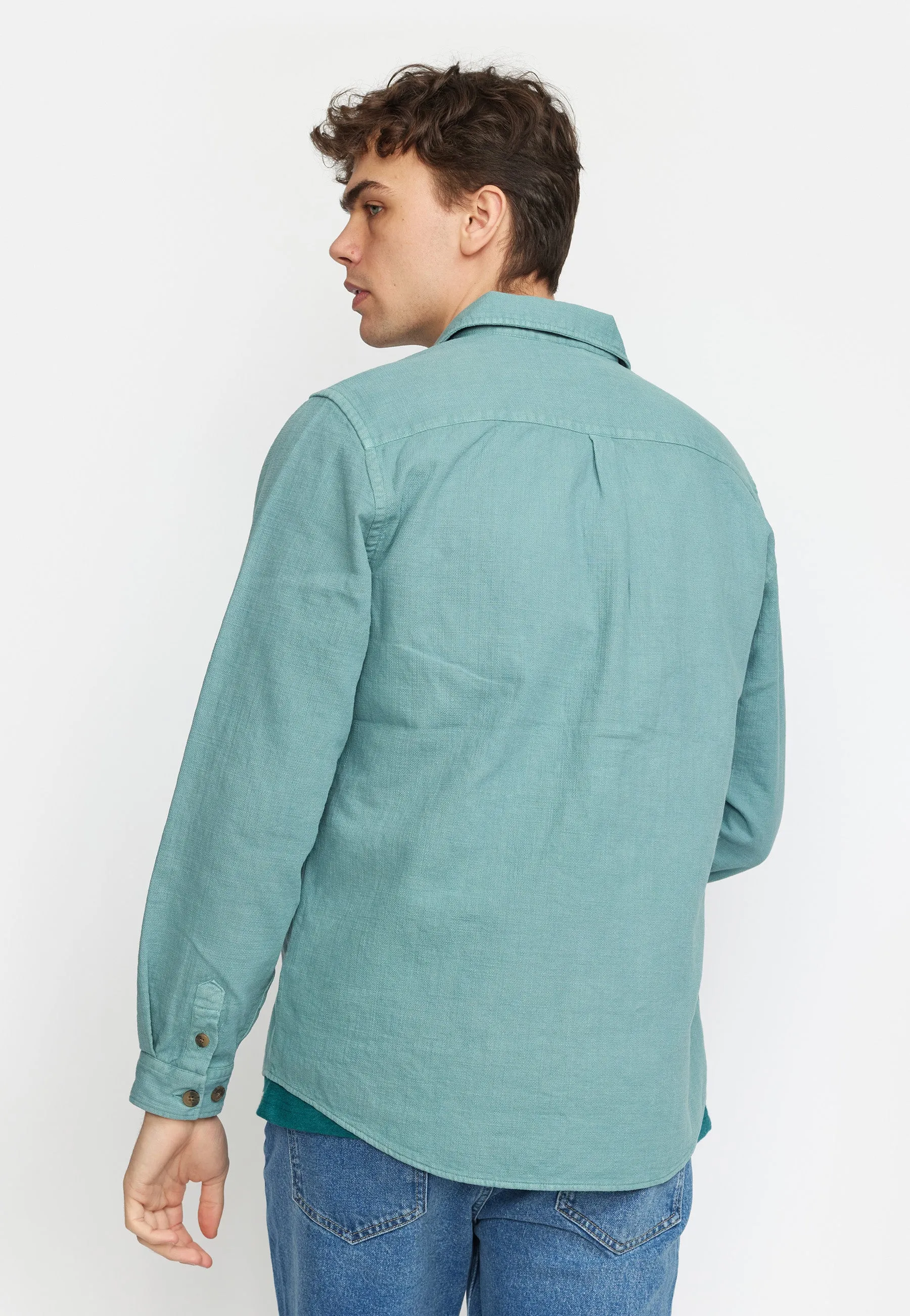 Casual Shirt / 3997 - Dustgreen sold by Revolution product image thumbnail 4