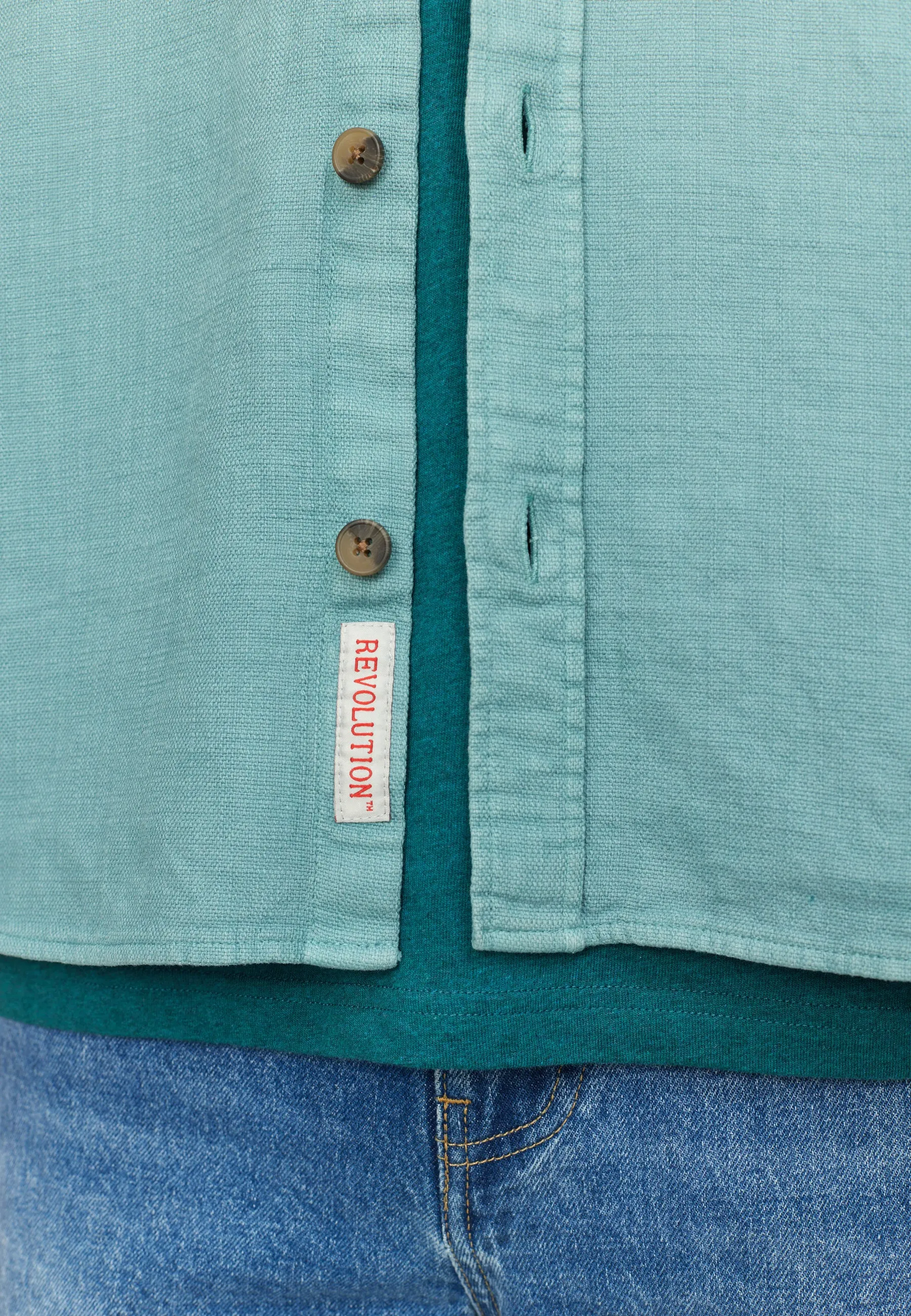 Casual Shirt / 3997 - Dustgreen sold by Revolution product image thumbnail 5