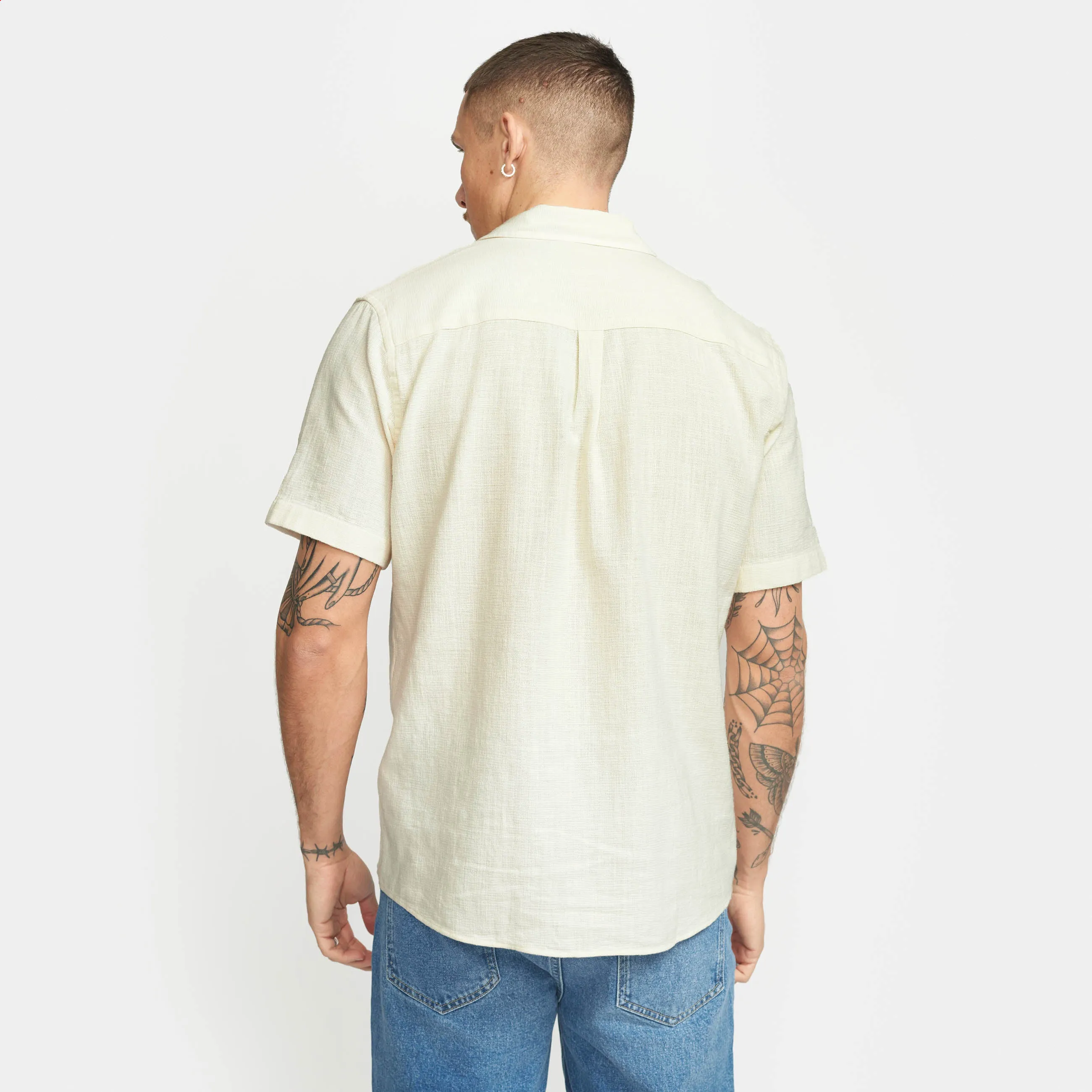 Short-sleeved Cuban Shirt / 3927 - Offwhite sold by Revolution product image thumbnail 3