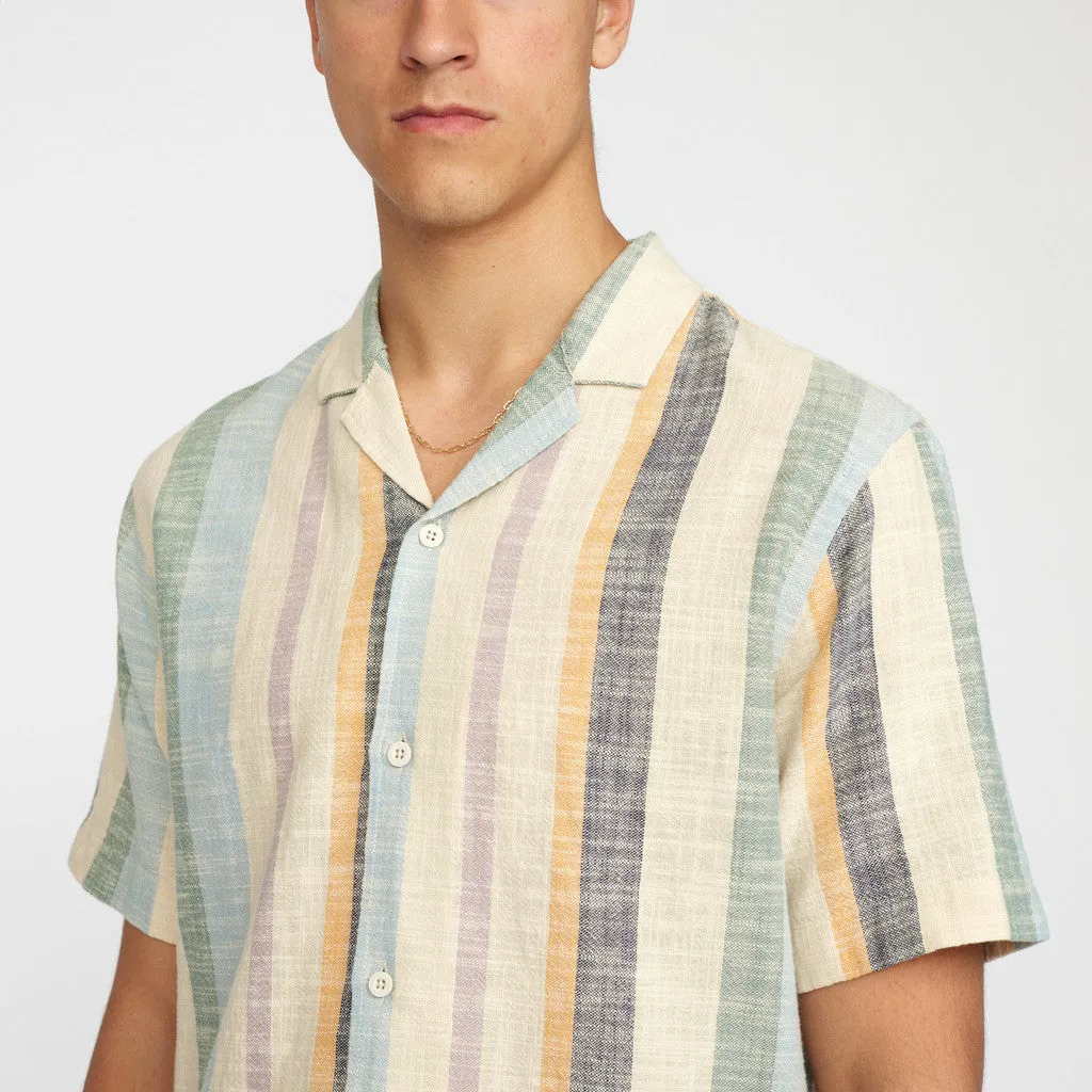 Short-sleeved Cuban Shirt / 3918 - Dustgreen sold by Revolution product image thumbnail 5