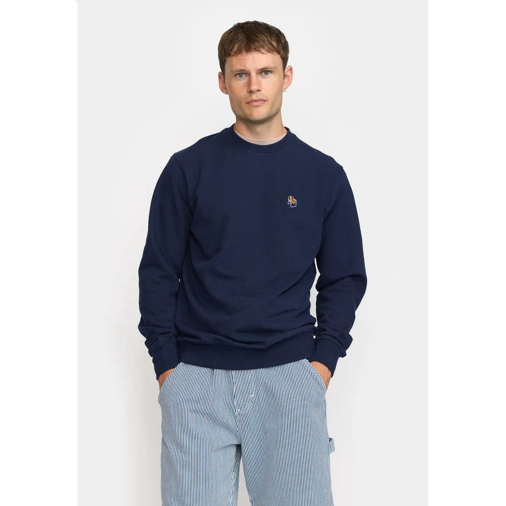Application Sweatshirt / 2787 CHA - Navy-melange sold by Revolution product image thumbnail 5