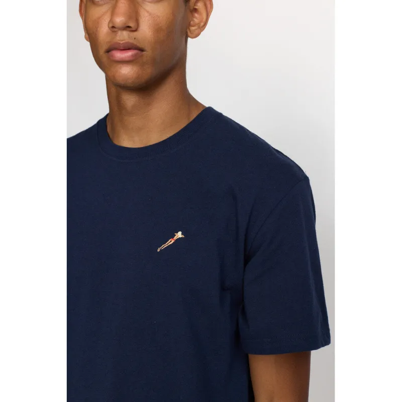 Application T-Shirt / 1390 BAT - Navy-melange sold by Revolution
