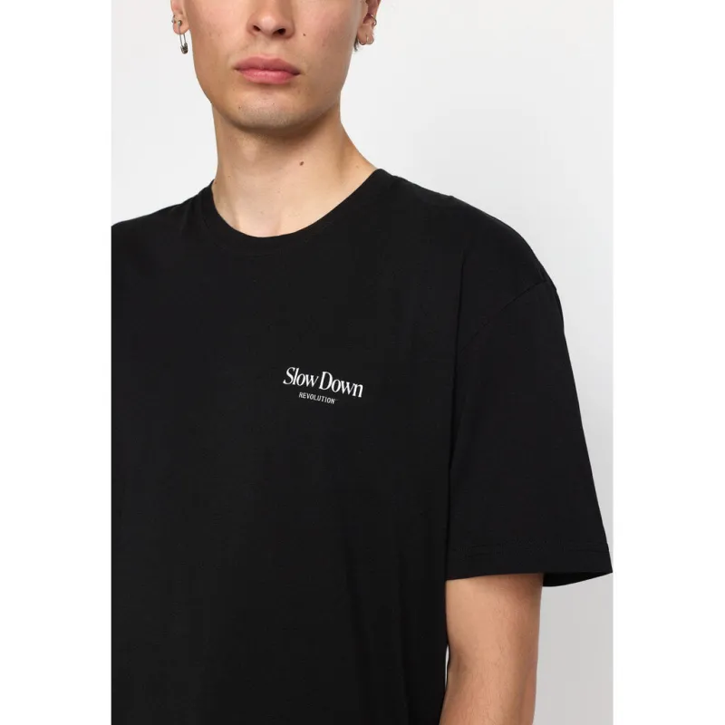 Application T-Shirt / 1393 SLO - Black sold by Revolution