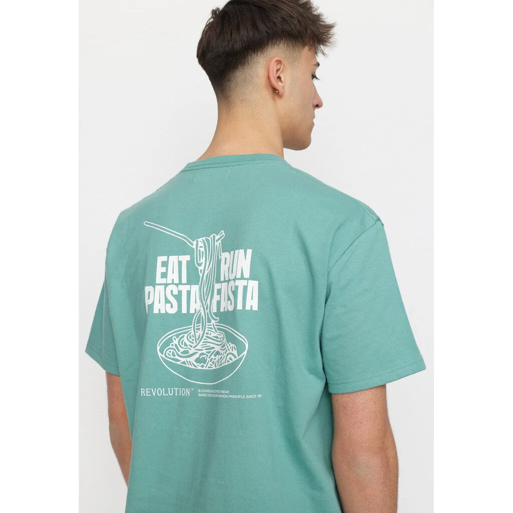 Printed T-shirt / 1387 EAT - Dustgreen sold by Revolution product image thumbnail 2