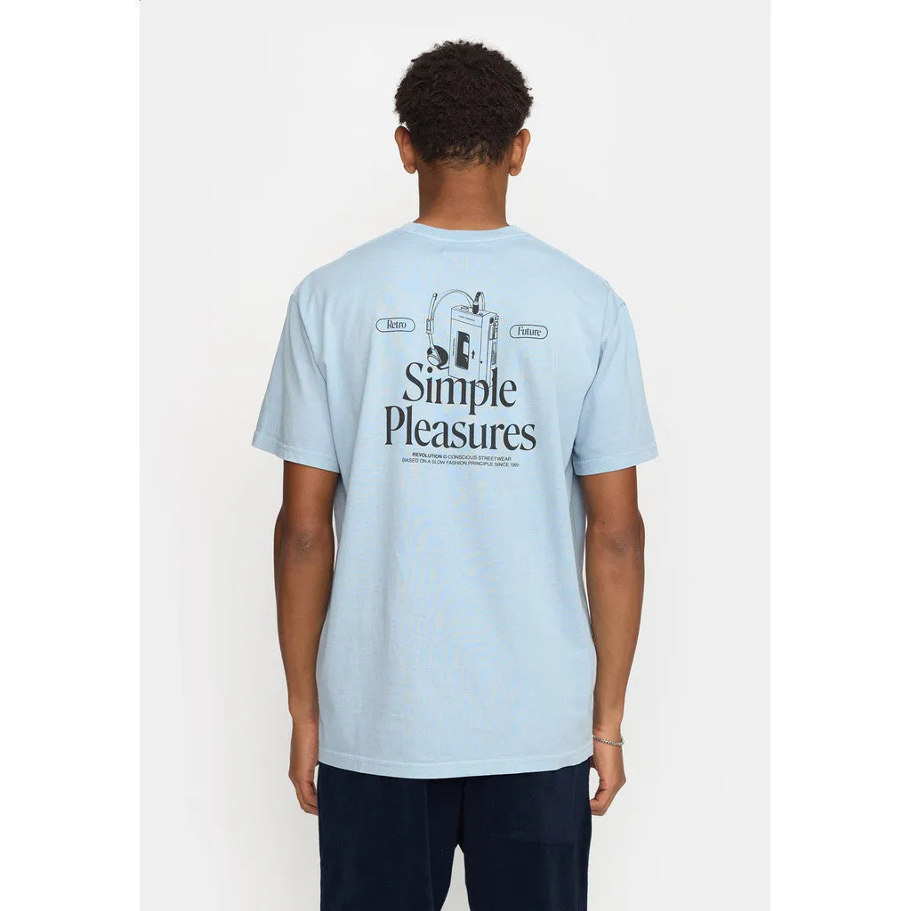 Printed T-shirt / 1389 SIM - Dustblue sold by Revolution product image thumbnail 5