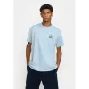 Printed T-shirt / 1389 SIM - Dustblue sold by Revolution