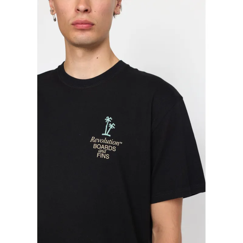 Printed T-shirt / 1394 FIN - Black sold by Revolution