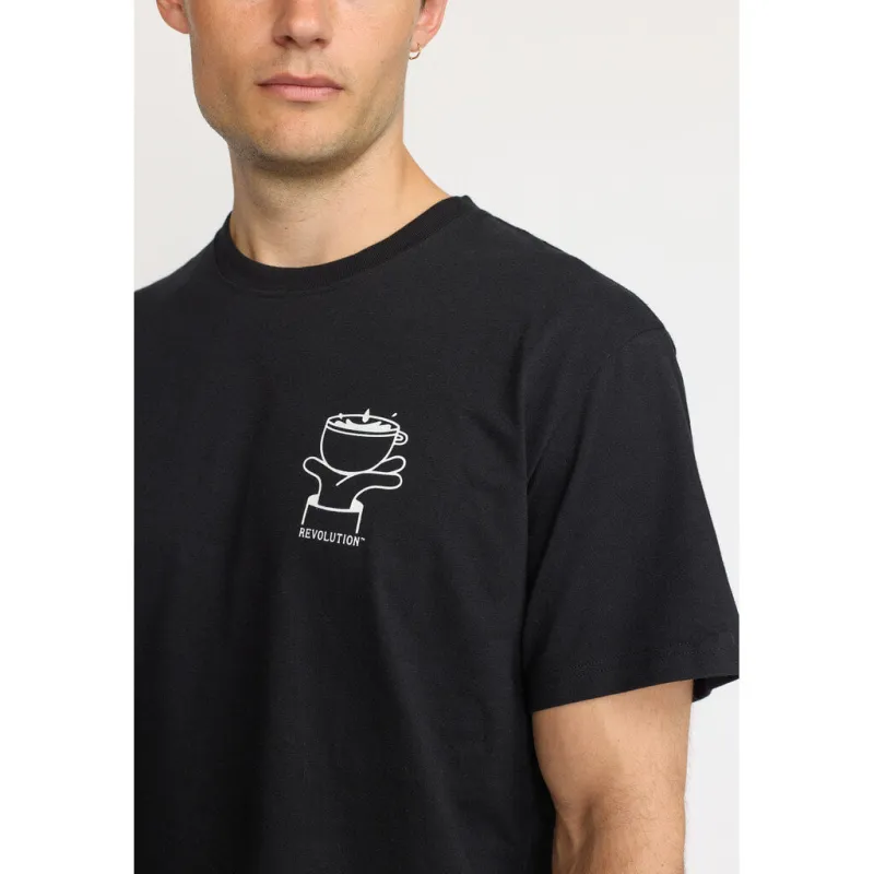 Printed T-shirt / 1394 ROA - Black sold by Revolution