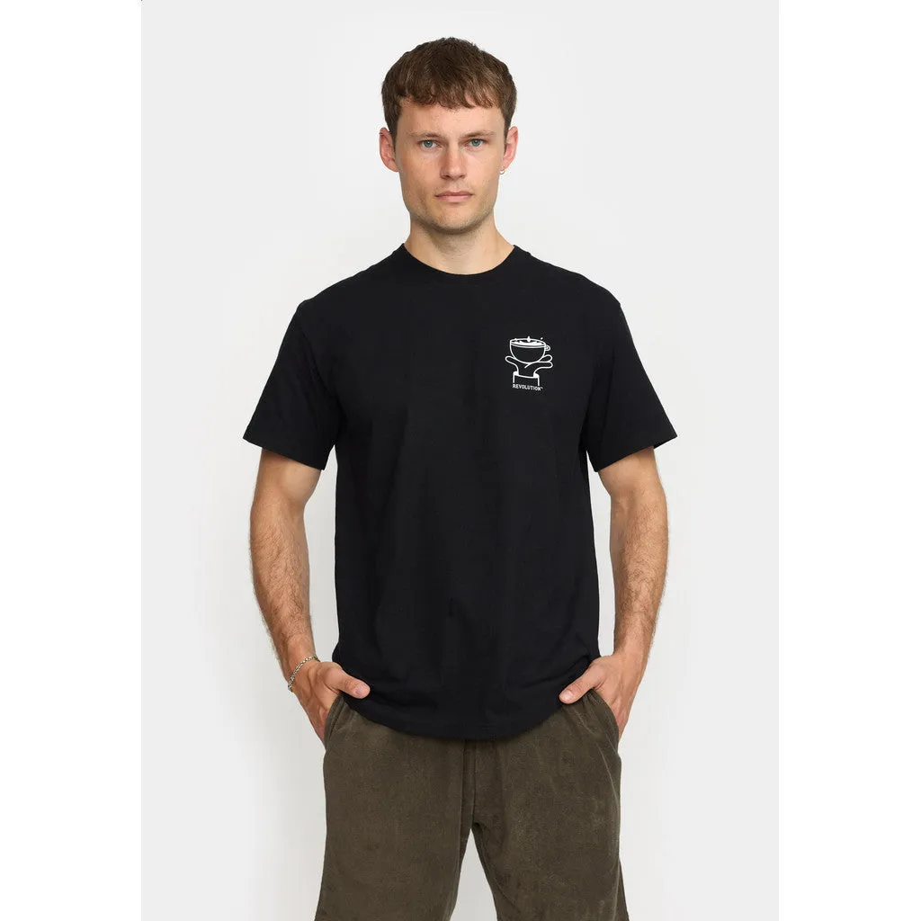 Printed T-shirt / 1394 ROA - Black sold by Revolution product image thumbnail 4