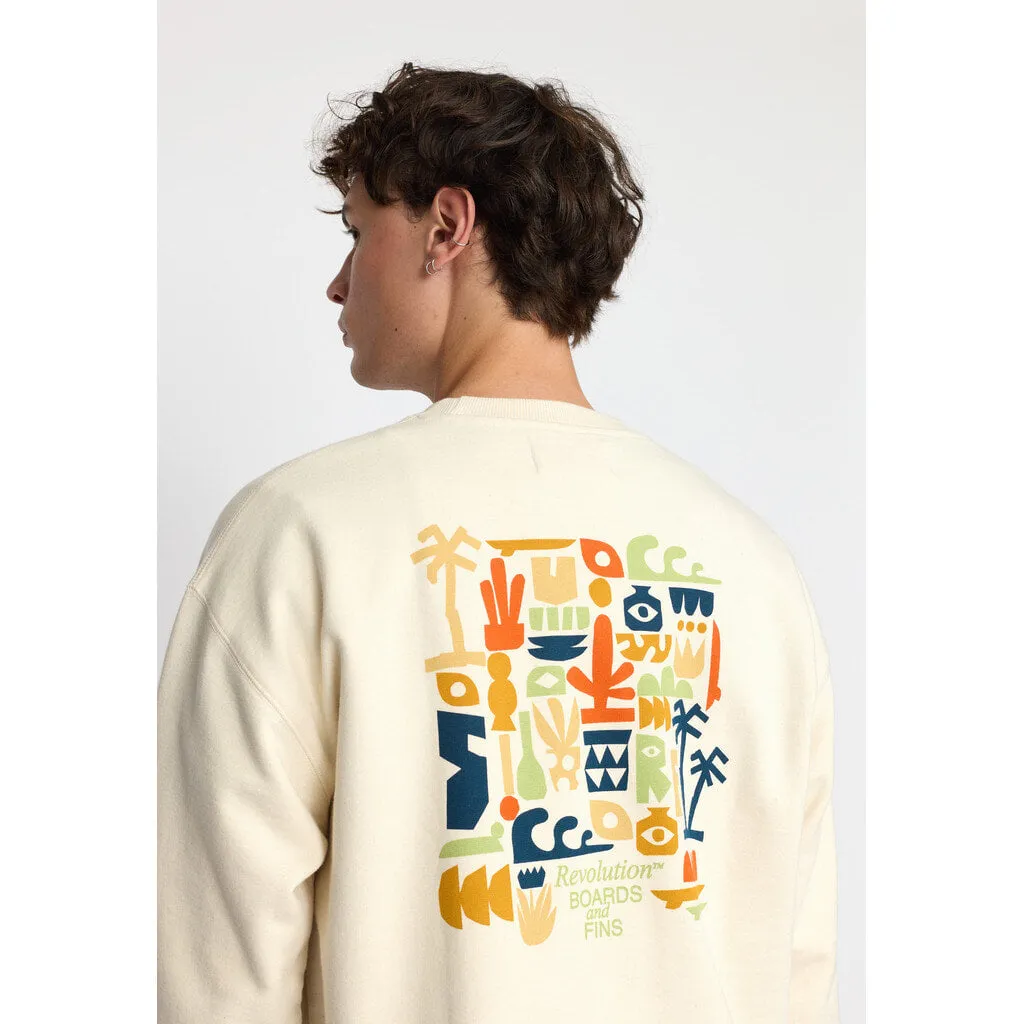 Printed Crewneck / 2788 FIN - Offwhite sold by Revolution product image thumbnail 2