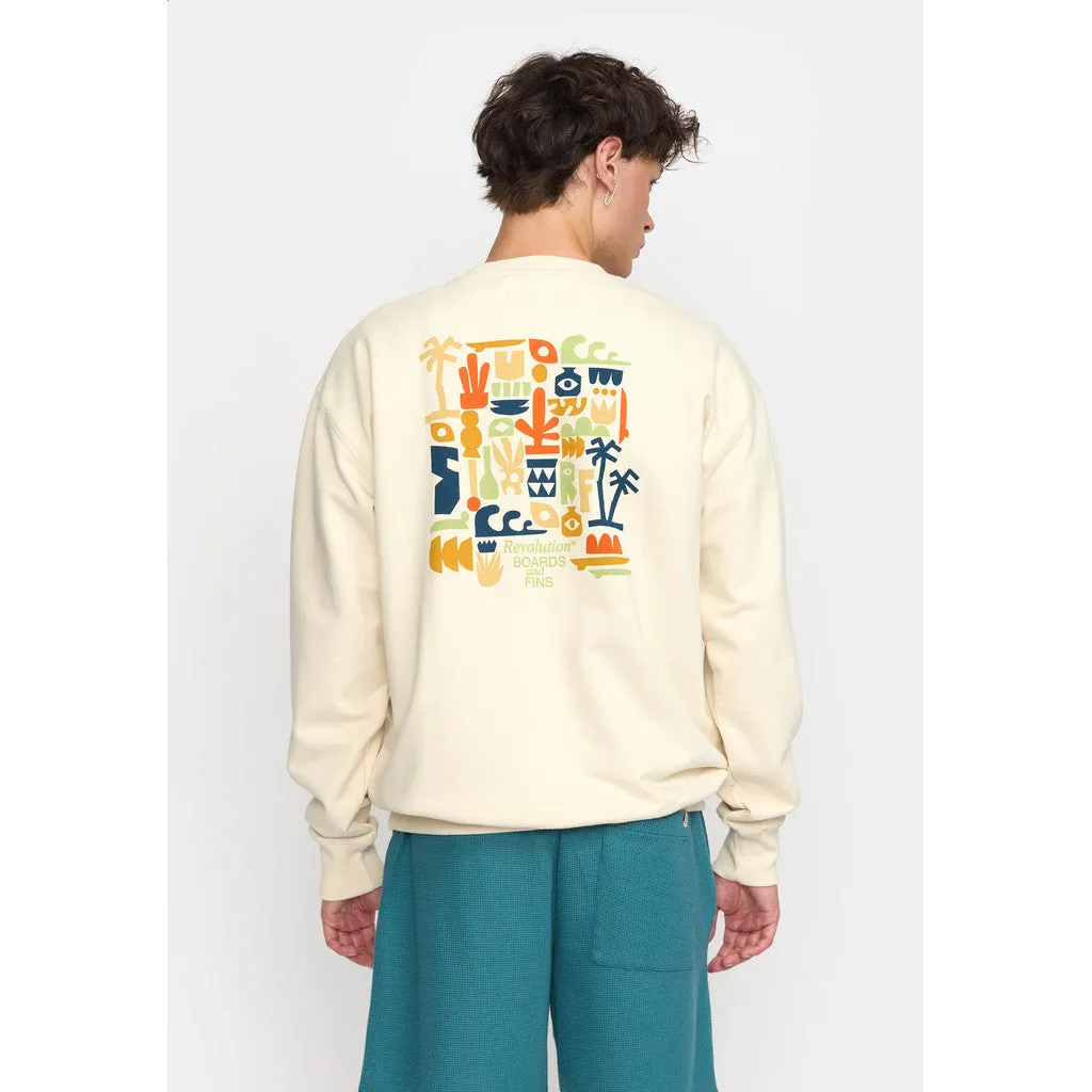 Printed Crewneck / 2788 FIN - Offwhite sold by Revolution product image thumbnail 5