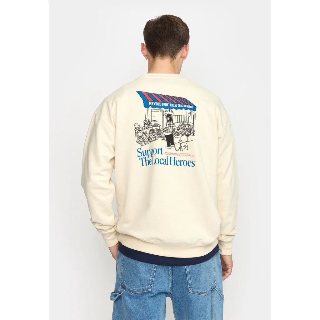 Printed Crewneck / 2788 GRO - Offwhite sold by Revolution product image thumbnail 5