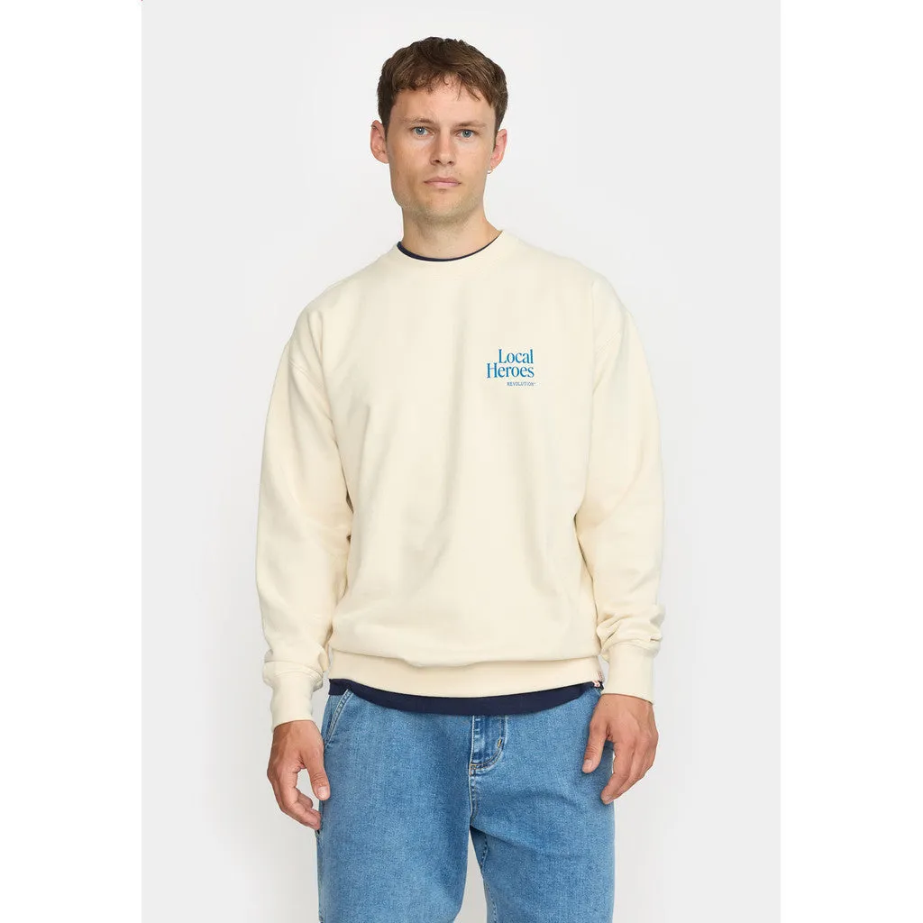 Printed Crewneck / 2788 GRO - Offwhite sold by Revolution product image thumbnail 4