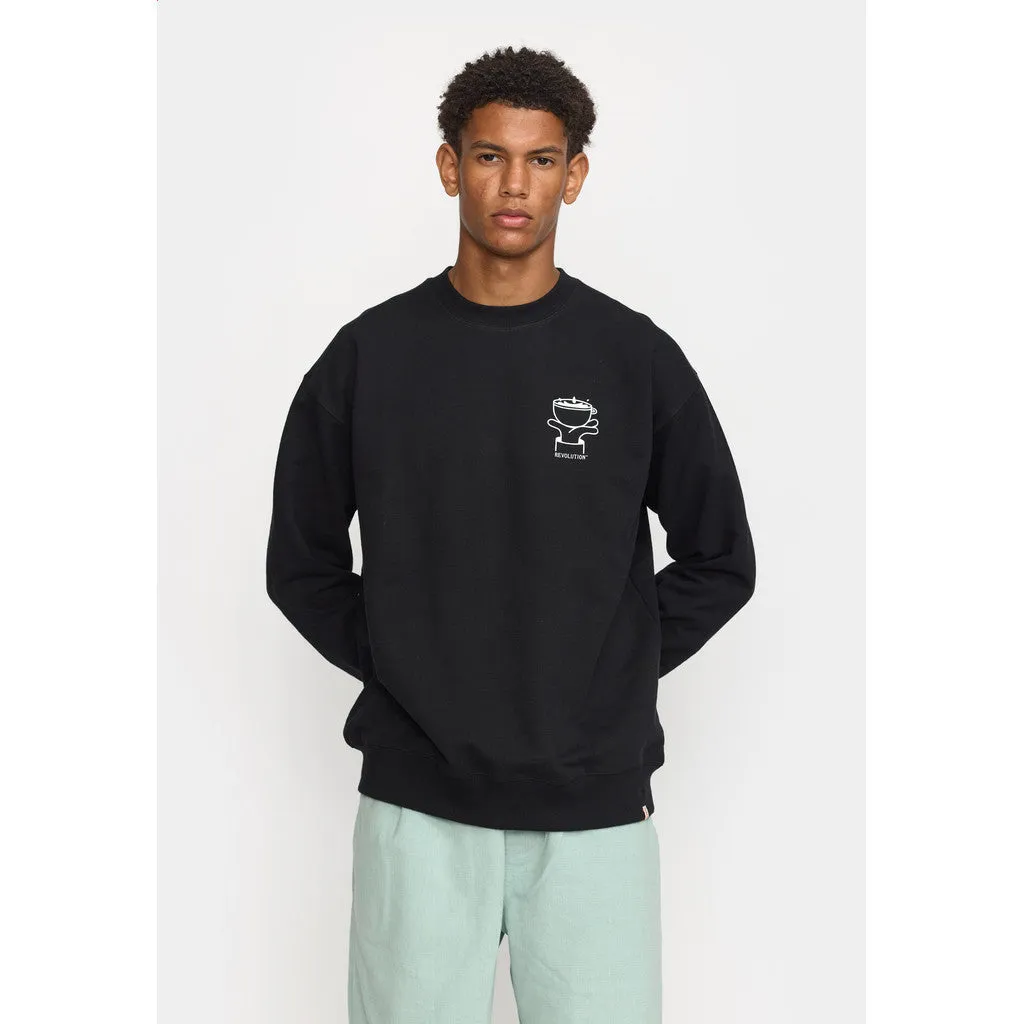 Printed Crewneck / 2788 ROA - Black sold by Revolution product image thumbnail 4