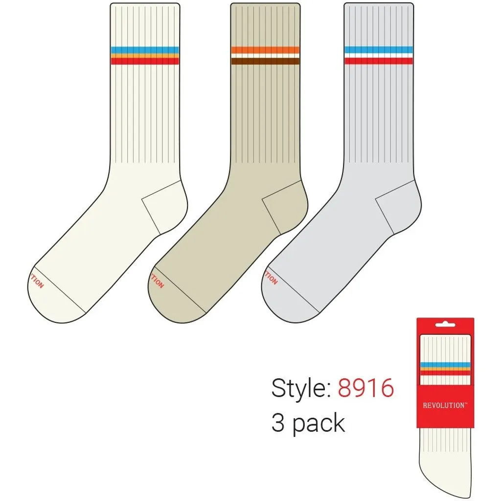 Jaquard Crew Sock / 8916 - Multi sold by Revolution product image thumbnail 2