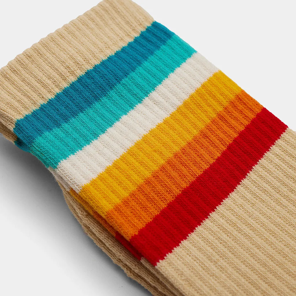 Jaquard Crew Sock / 8914 - Beige sold by Revolution product image thumbnail 3