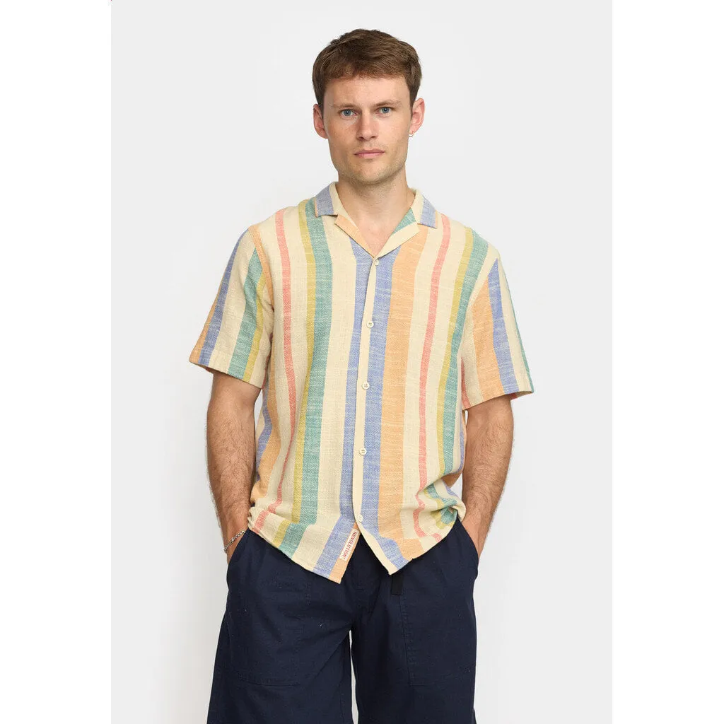 Short-sleeved Cuban Shirt / 3918 - Orange sold by Revolution