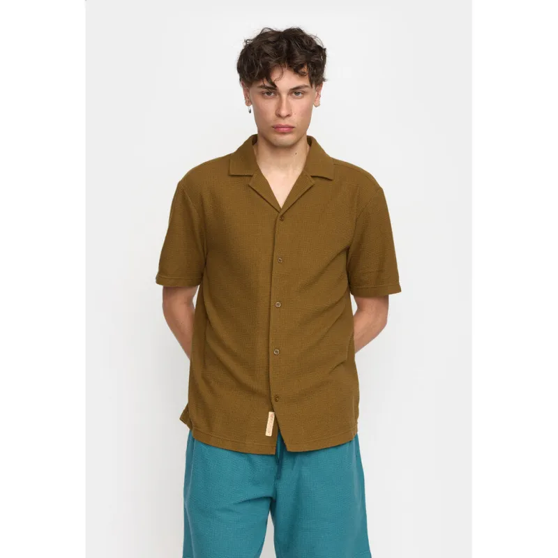 Short-sleeved Cuban Shirt / 3177 - Army sold by Revolution