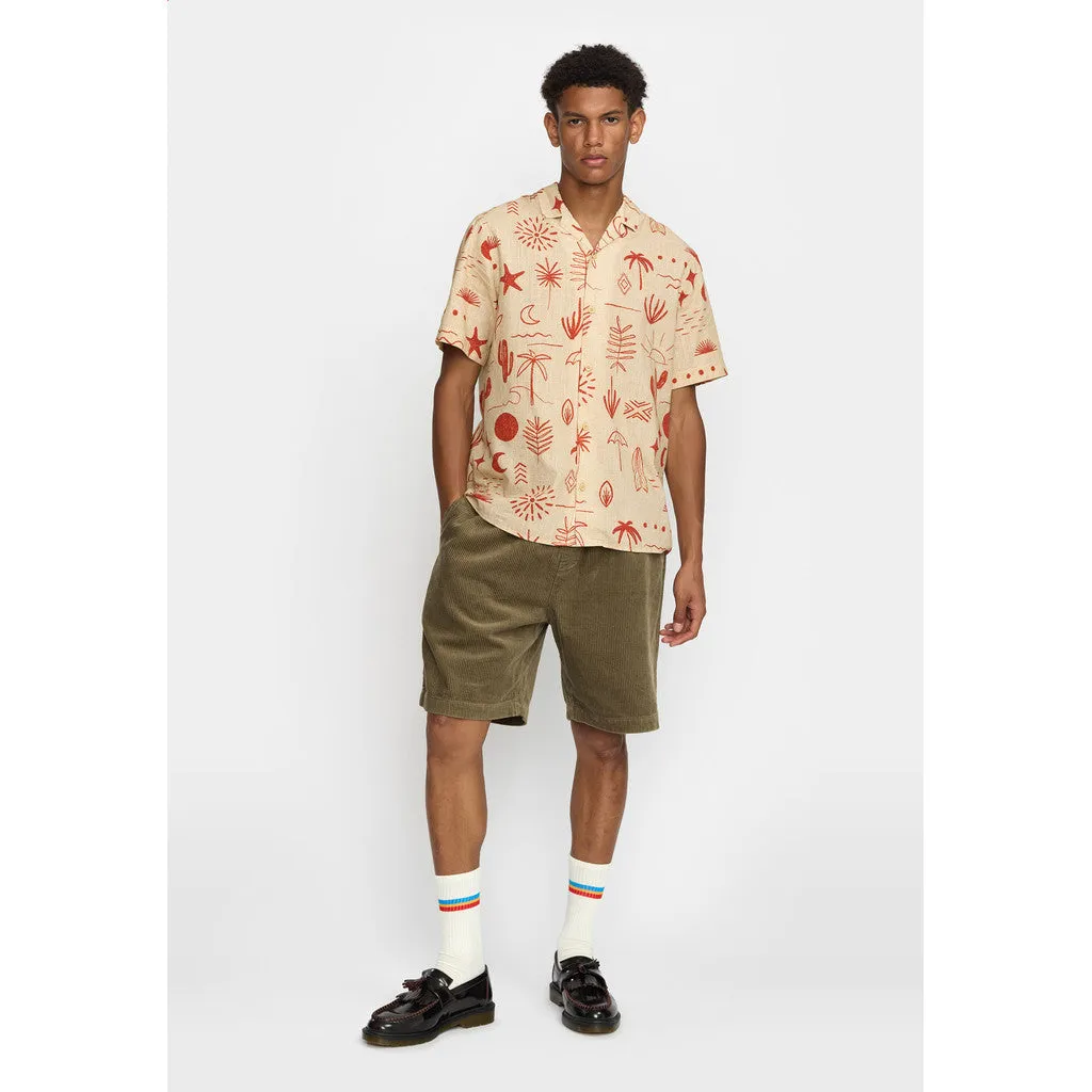 Short-sleeved Cuban Shirt / 3169 - Red sold by Revolution product image thumbnail 2