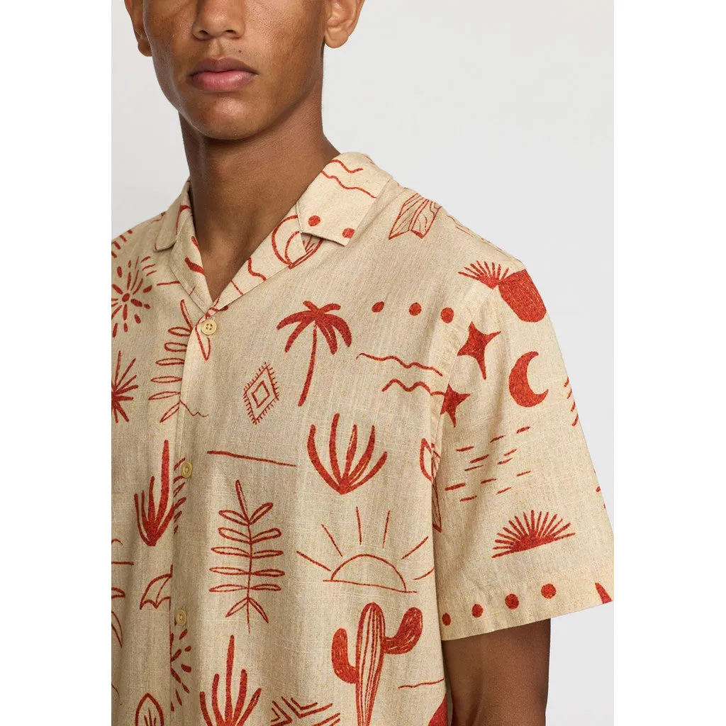 Short-sleeved Cuban Shirt / 3169 - Red sold by Revolution product image thumbnail 5