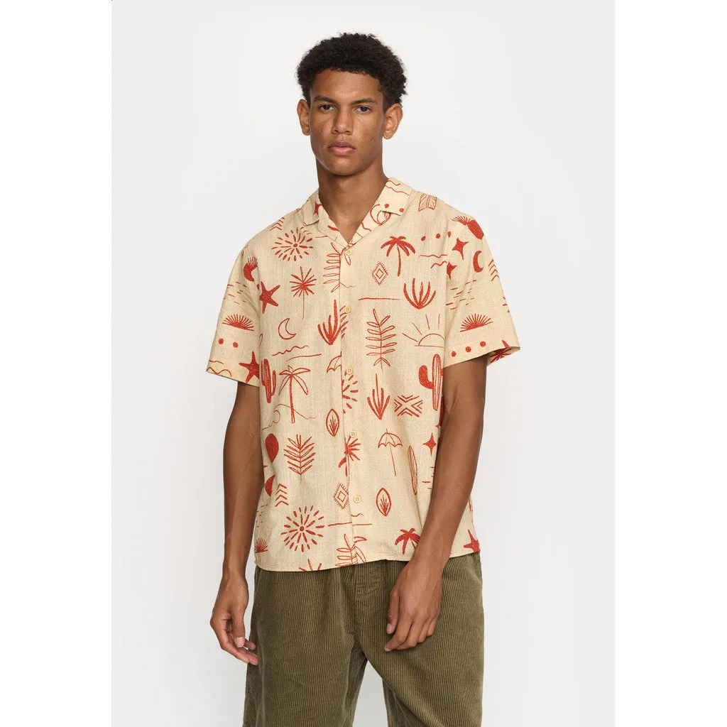 Short-sleeved Cuban Shirt / 3169 - Red sold by Revolution product image thumbnail 3