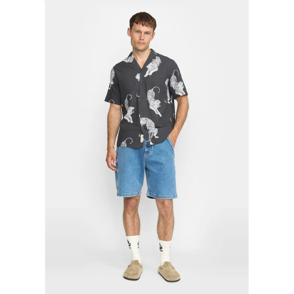 Short-sleeved Cuban Shirt / 3168 - Black sold by Revolution product image thumbnail 2