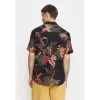 Short-sleeved Cuban Shirt / 3167 - Black sold by Revolution