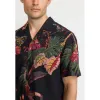 Short-sleeved Cuban Shirt / 3167 - Black sold by Revolution