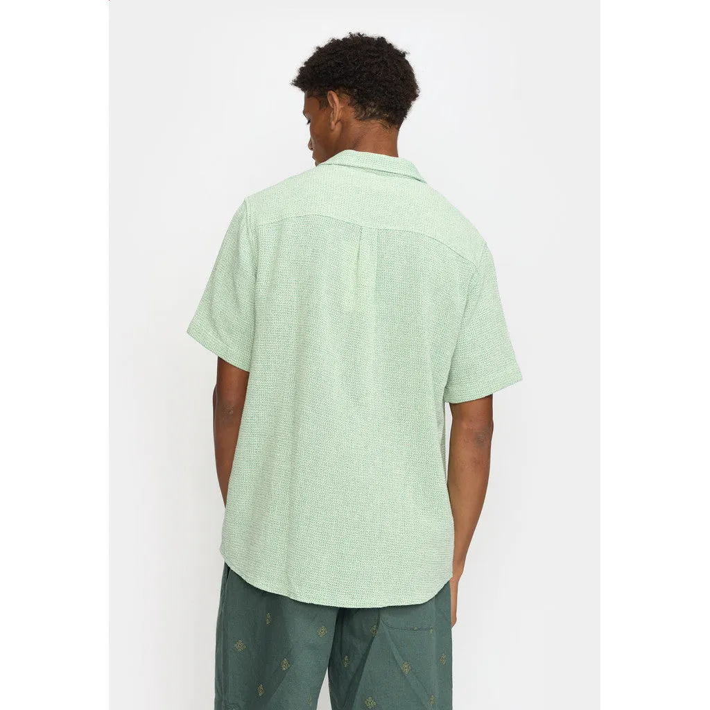 Short-sleeved Cuban Shirt / 3166 - Green sold by Revolution product image thumbnail 4
