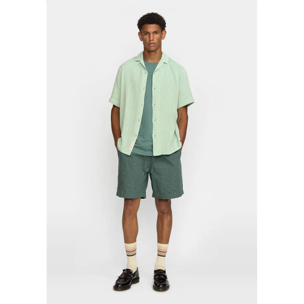 Short-sleeved Cuban Shirt / 3166 - Green sold by Revolution product image thumbnail 2