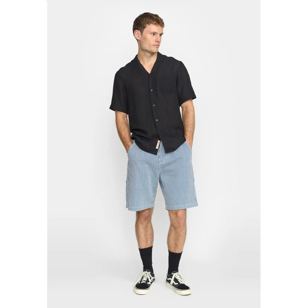 Short-sleeved Cuban Shirt / 3165 - Black sold by Revolution product image thumbnail 2
