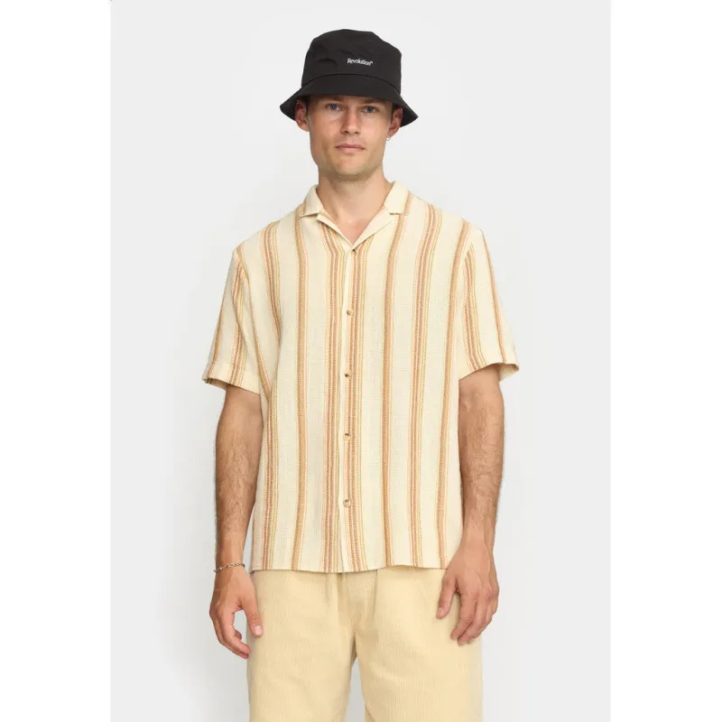 Short-sleeved Cuban Shirt / 3163 - Orange sold by Revolution