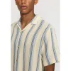Short-sleeved Cuban Shirt / 3163 - Blue sold by Revolution
