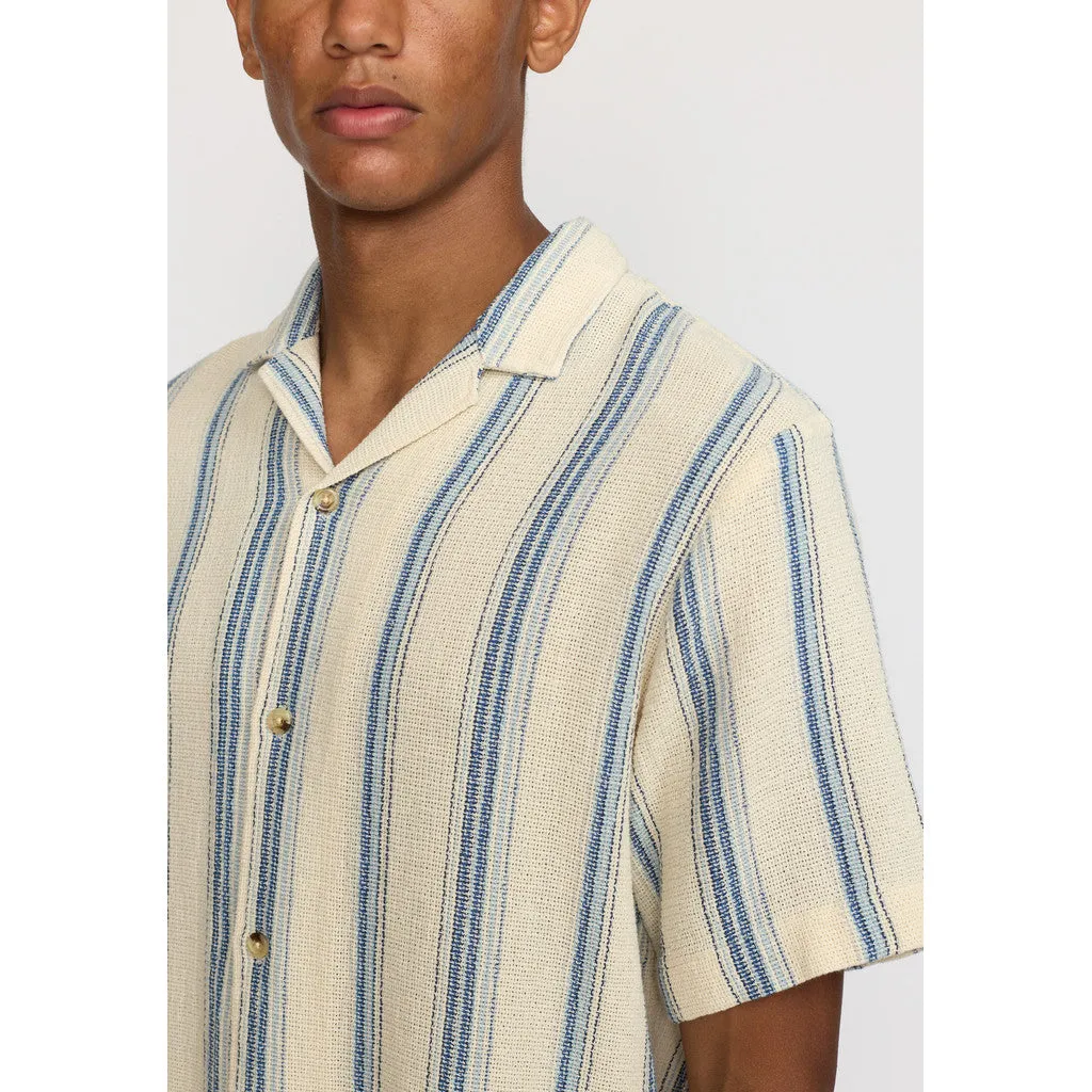 Short-sleeved Cuban Shirt / 3163 - Blue sold by Revolution product image thumbnail 5