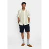 Short-sleeved Cuban Shirt / 3163 - Blue sold by Revolution