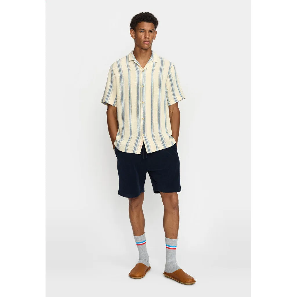 Short-sleeved Cuban Shirt / 3163 - Blue sold by Revolution product image thumbnail 2