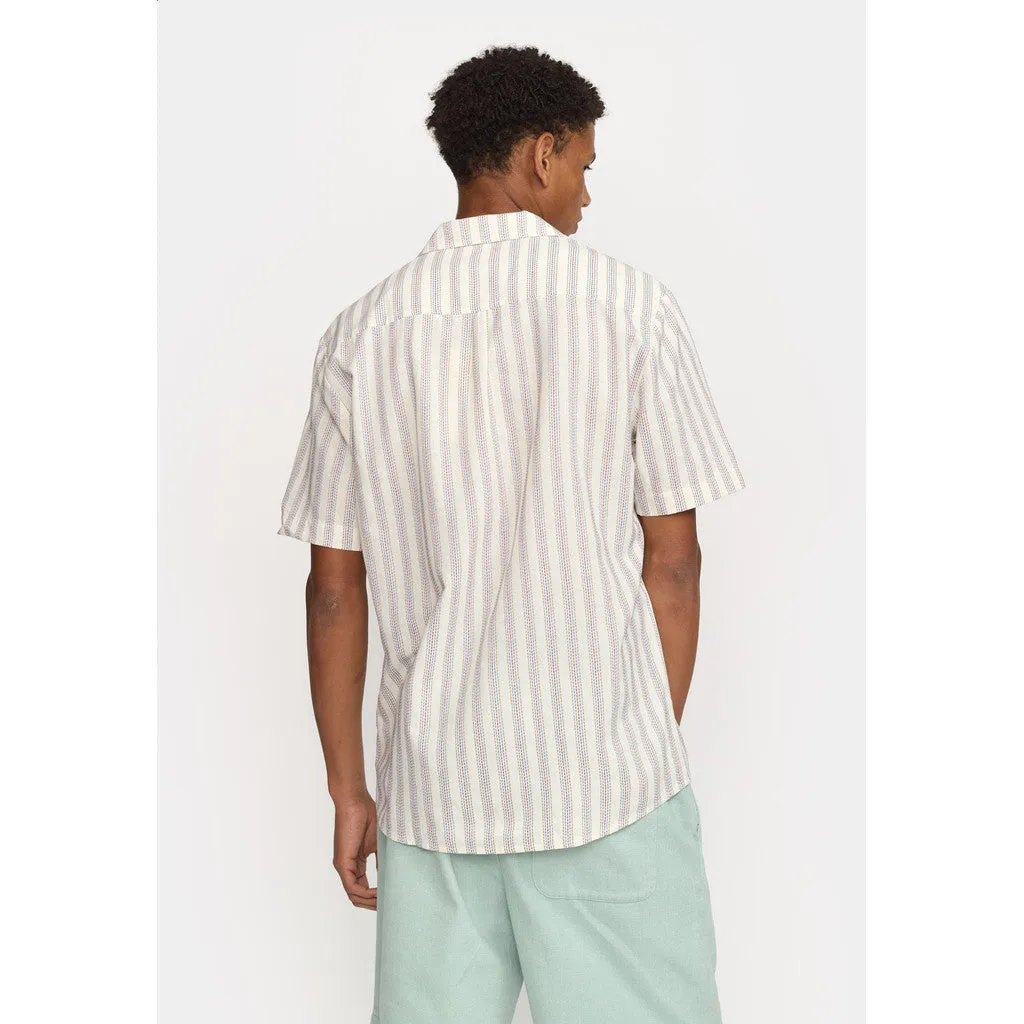 Short-sleeved Cuban Shirt / 3162 - Blue sold by Revolution product image thumbnail 3