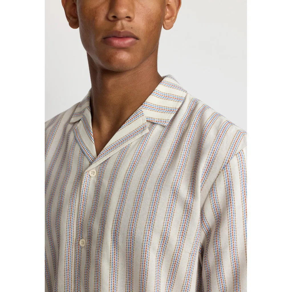 Short-sleeved Cuban Shirt / 3162 - Blue sold by Revolution product image thumbnail 5